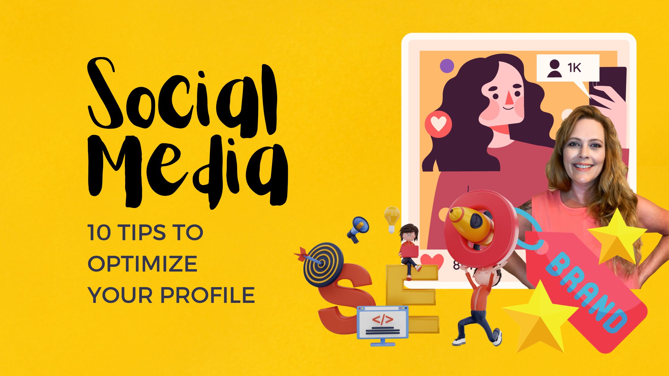 Explains these are tips for optimizing social media profiles